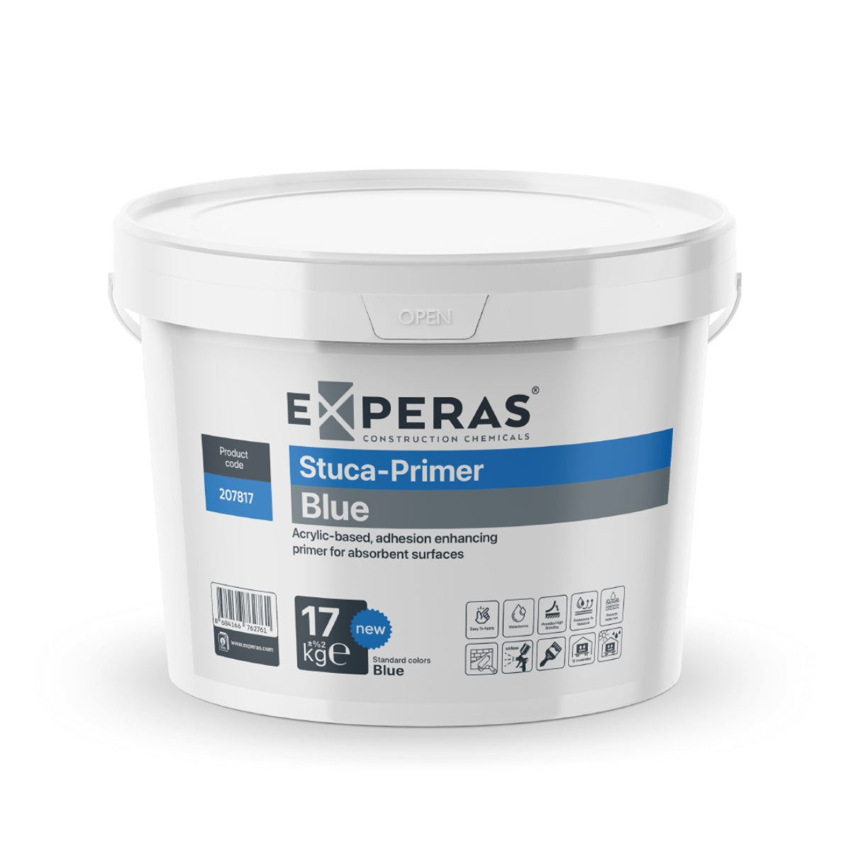 Stuca Primer Blue – Watergedragen primer voor sterk absorberende ondergronden.